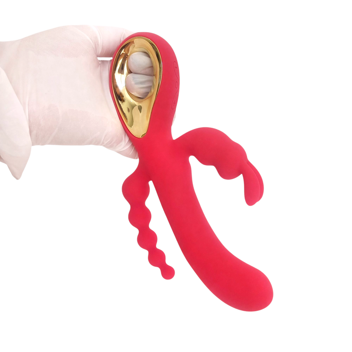 MAGIC BUNNY I Vibrador 3 en 1 Rojo