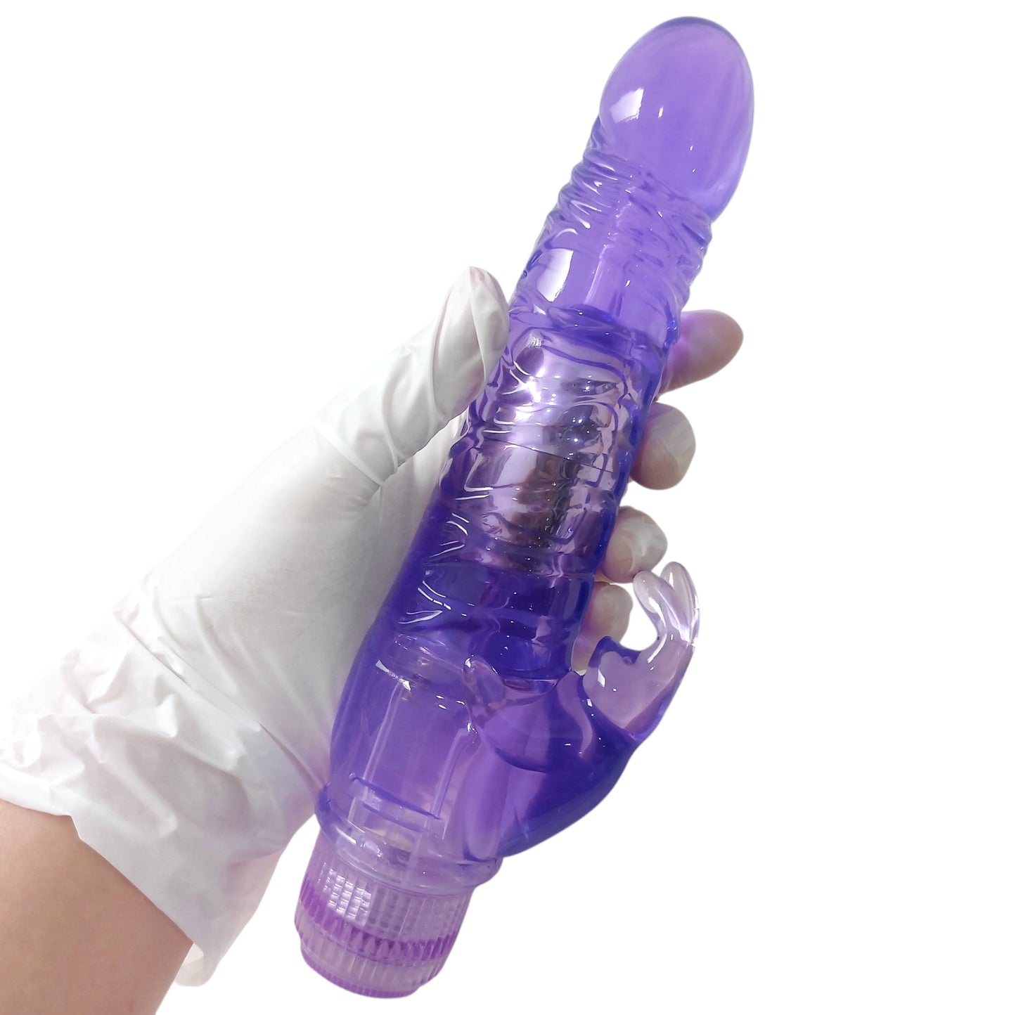 CRISTAL BUNNY I Dildo vibrador morado