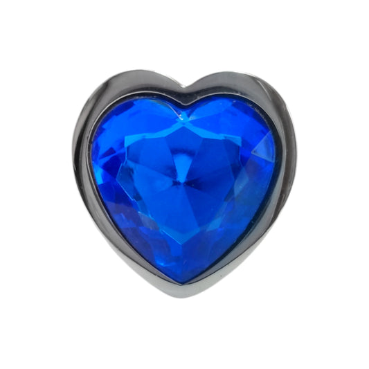 CORA I Plug anal metálico chico azul