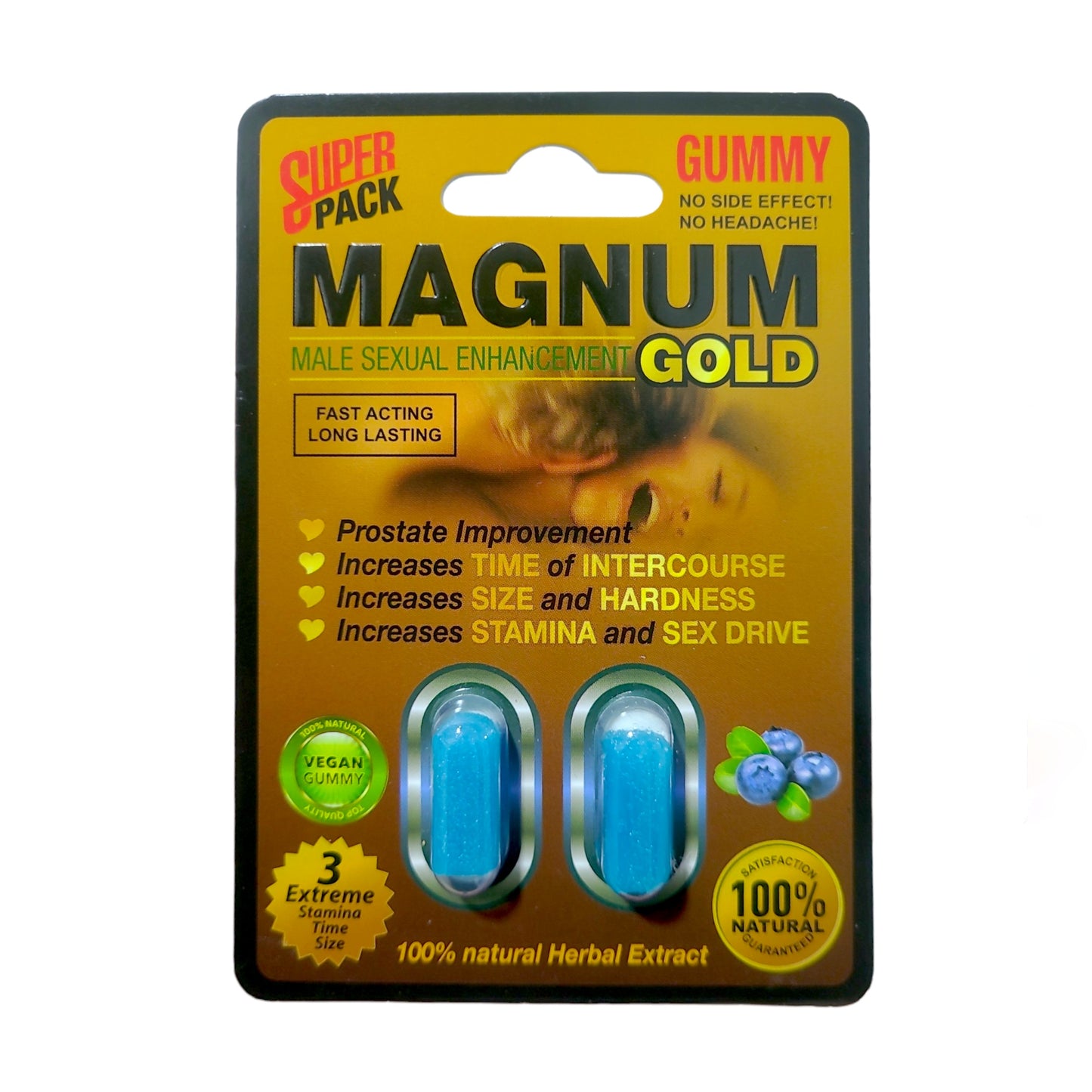 MAGNUM BLUEBERRY I Gomitas vigorizantes para hombre