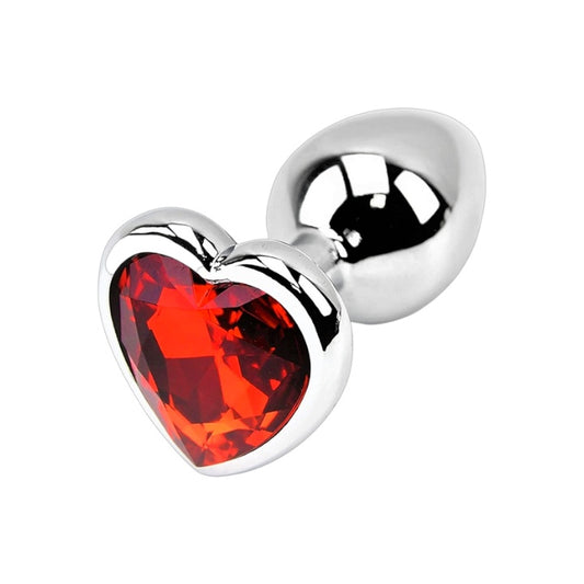 CORA I Plug anal metálico chico rojo